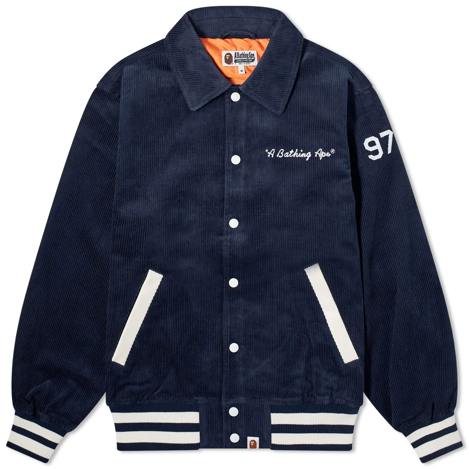 A Bathing Ape General Corduroy Varsity Jacket