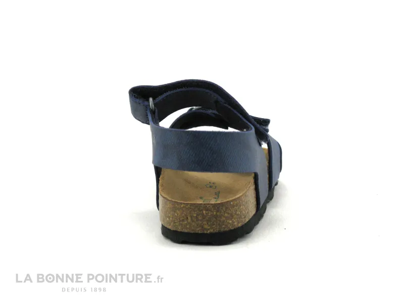 Achat chaussures Autenti by Penta Enfant Nu-pieds, vente Autenti 3502 bleu jeans - Sandale GARCON avec scratches