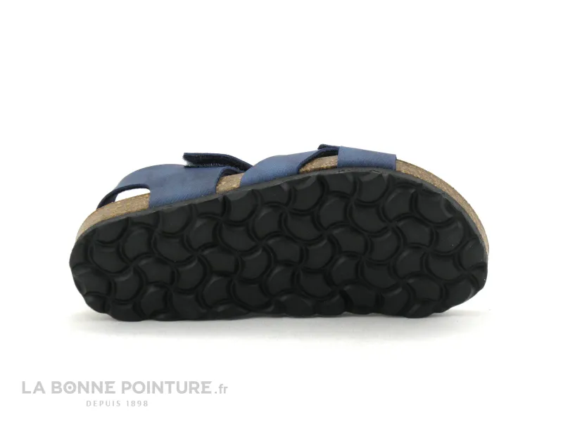 Achat chaussures Autenti by Penta Enfant Nu-pieds, vente Autenti 3502 bleu jeans - Sandale GARCON avec scratches