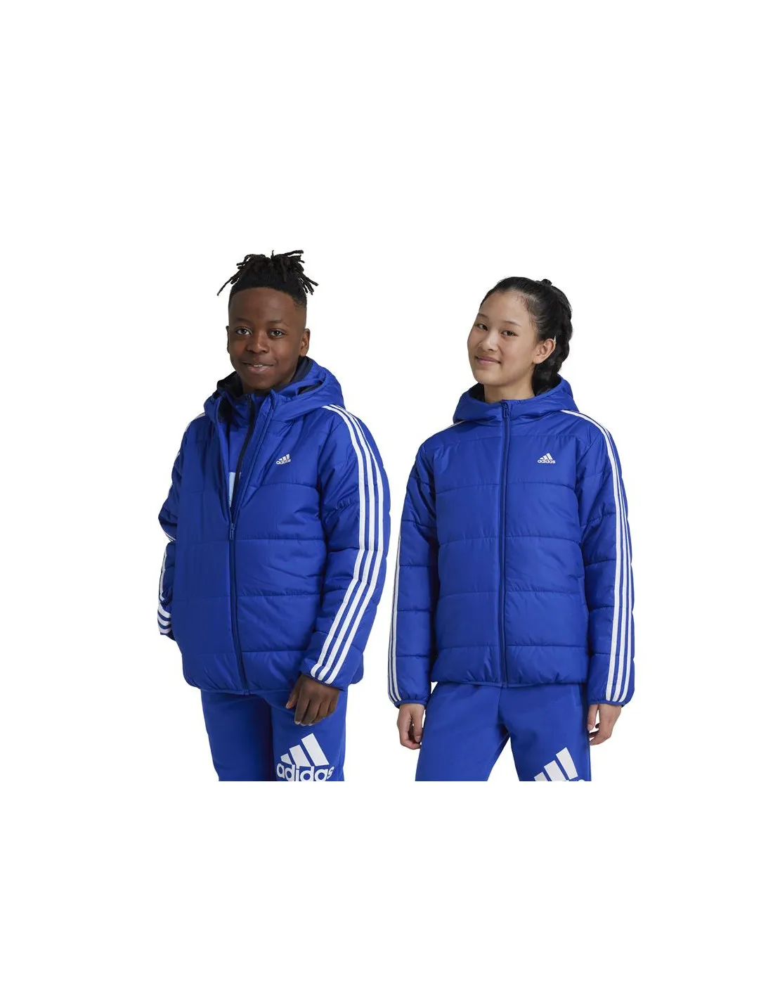 adidas Enfant Veste Essentials 3-Stripes matelassée Bleu