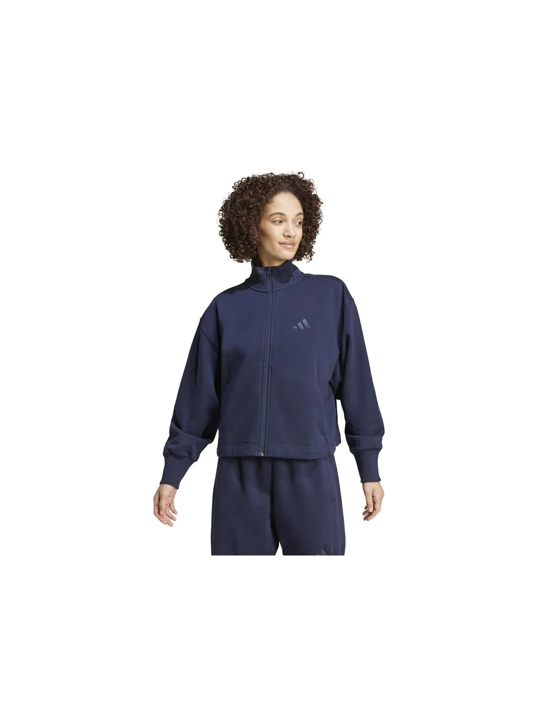 adidas Femme Veste All Szn Fleece Graphic Full-Zip Blue