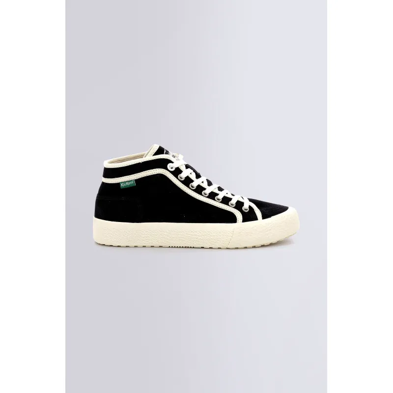 Arveiler - Baskets hautes noir et blanc pour femme - Kickers © Site Officiel