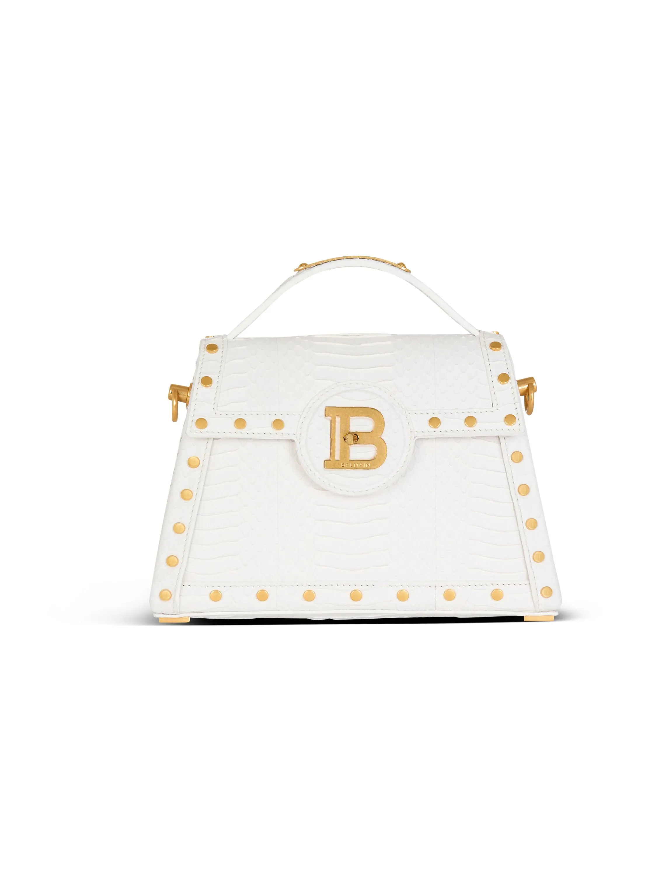 BALMAIN  Sac b-buzz dynasty en cuir délaphe - Blanc