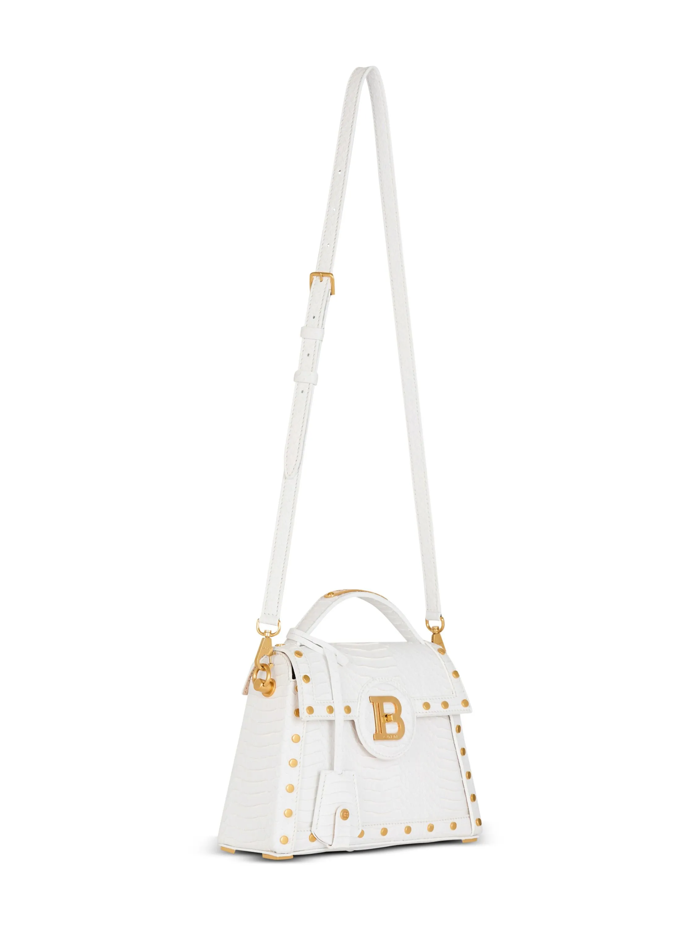 BALMAIN  Sac b-buzz dynasty en cuir délaphe - Blanc