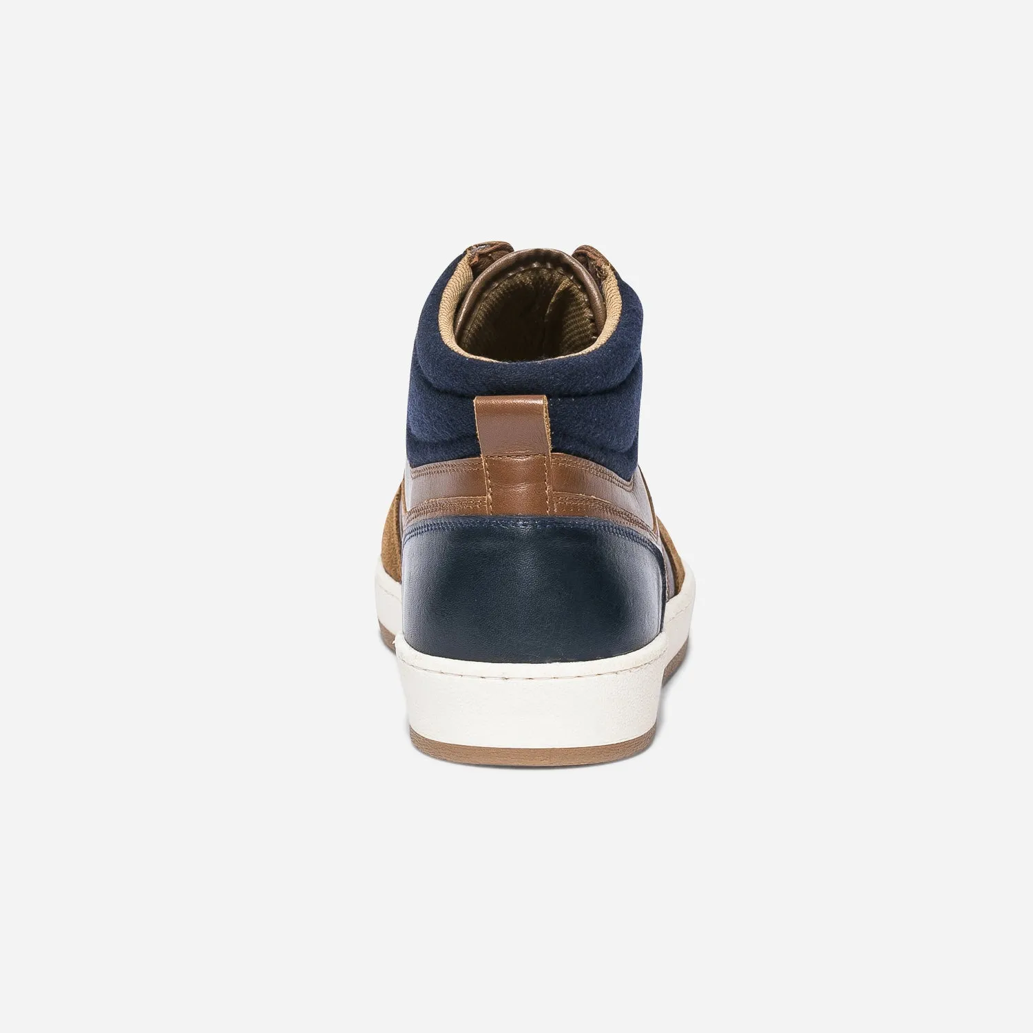 Basket cognac et marine éco-conçue bi matière - Baskets / Tennis Homme | ERAM