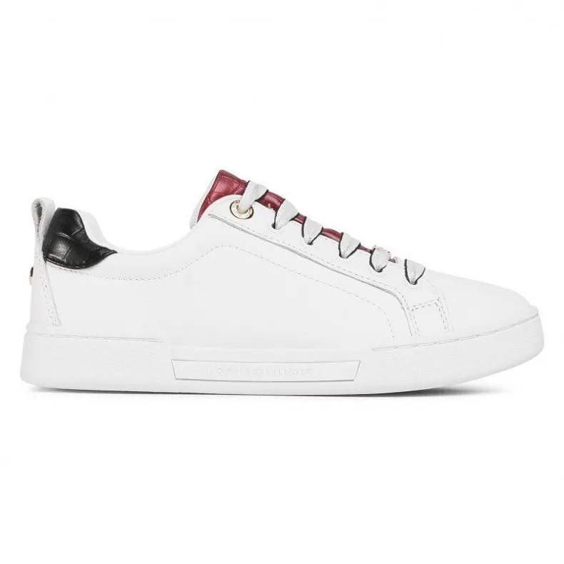 Baskets Croc à semelle extérieure de marque Tommy Hilfiger W FW0FW05214-YBR blanche