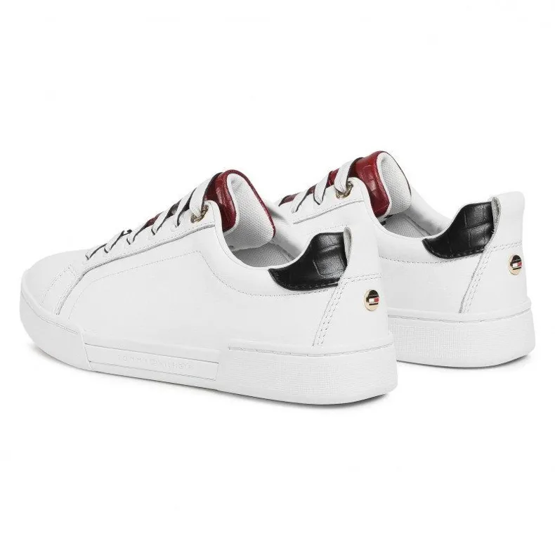 Baskets Croc à semelle extérieure de marque Tommy Hilfiger W FW0FW05214-YBR blanche