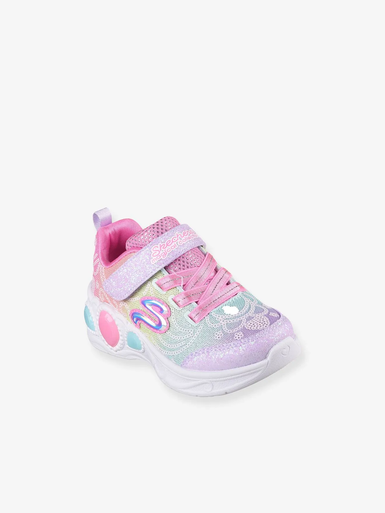 Baskets lumineuses enfant Princess Wishes - Magical Collection 302686N - MLT SKECHERS® rose - Skechers