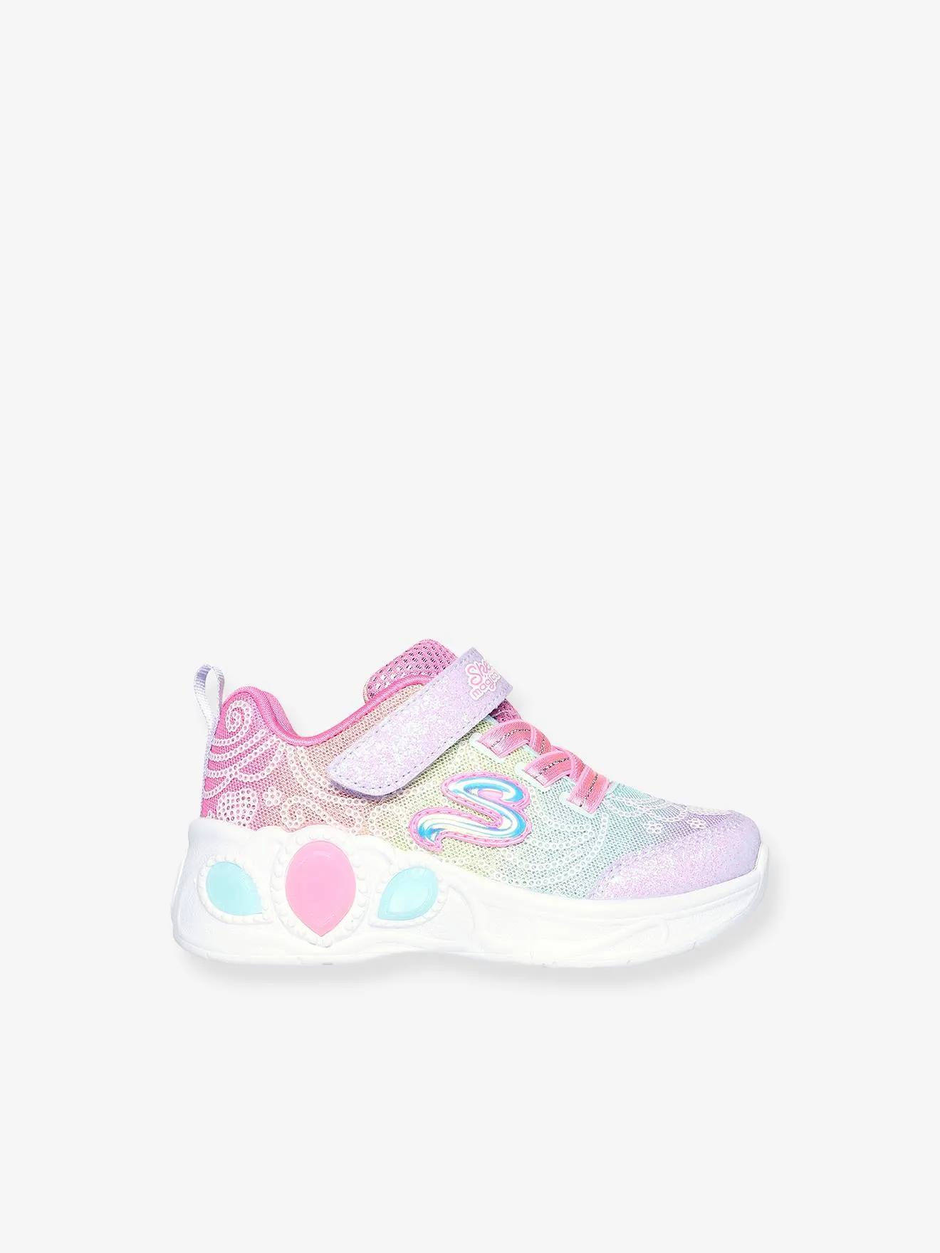 Baskets lumineuses enfant Princess Wishes - Magical Collection 302686N - MLT SKECHERS® rose - Skechers