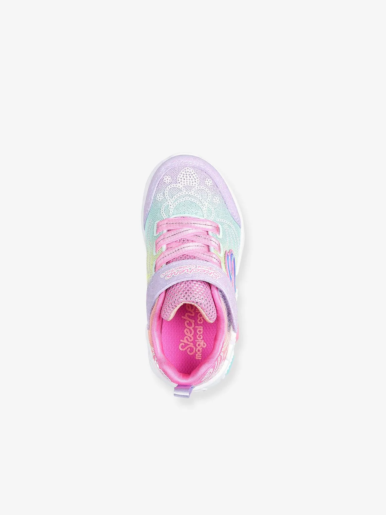 Baskets lumineuses enfant Princess Wishes - Magical Collection 302686N - MLT SKECHERS® rose - Skechers