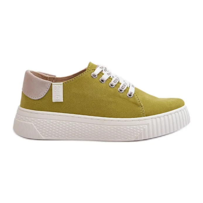 Baskets pour femmes avec système de mousse à mémoire de forme Big Star NN276003 Lime vert