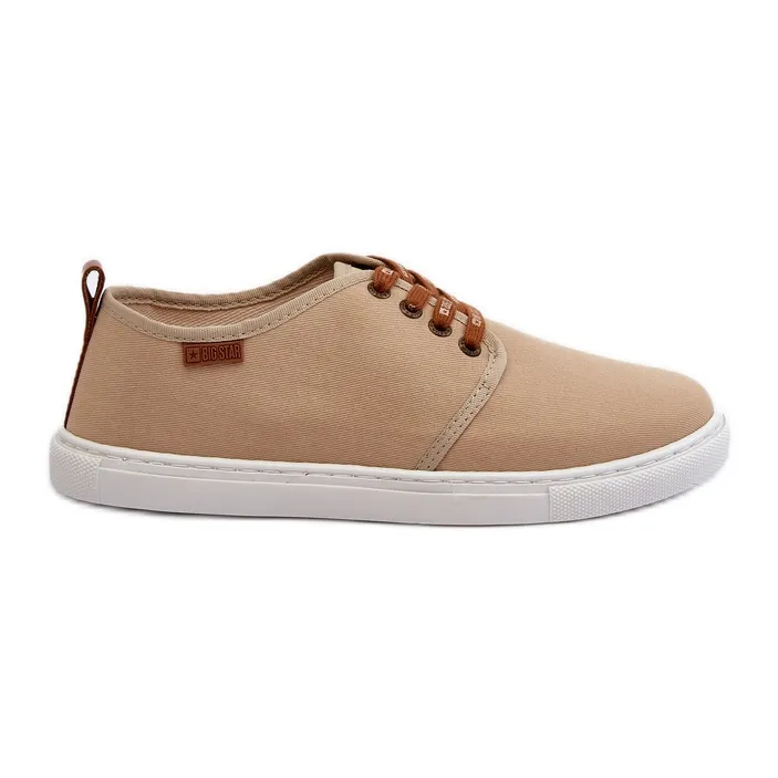 Baskets pour hommes Big Star NN176001 système de mousse à mémoire de forme Beige