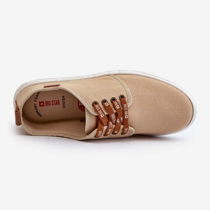 Baskets pour hommes Big Star NN176001 système de mousse à mémoire de forme Beige