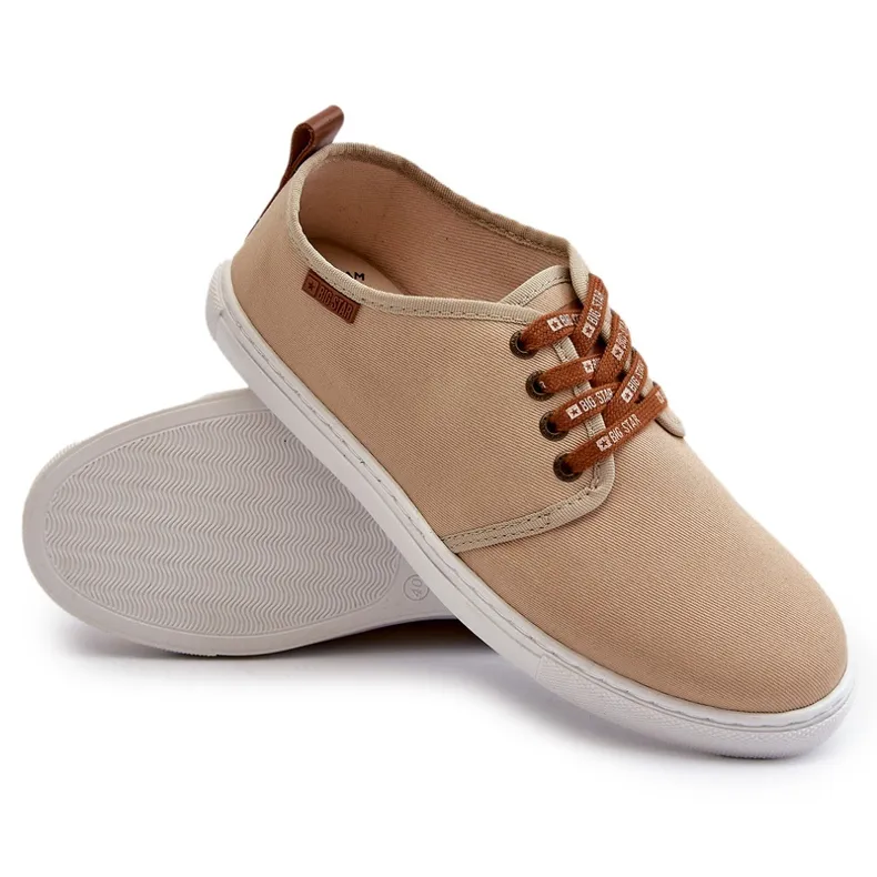 Baskets pour hommes Big Star NN176001 système de mousse à mémoire de forme Beige