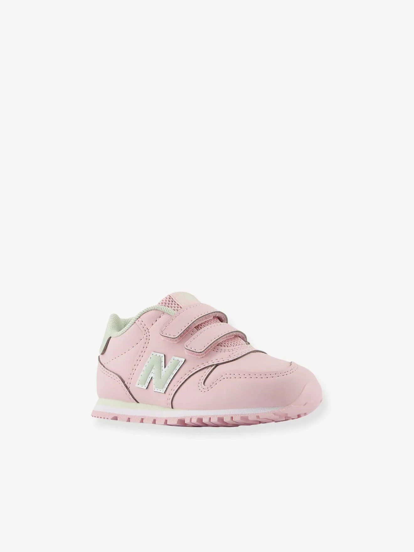 Baskets à scratchs enfant IV500CMN NEW BALANCE® rose clair uni avec decor - New Balance