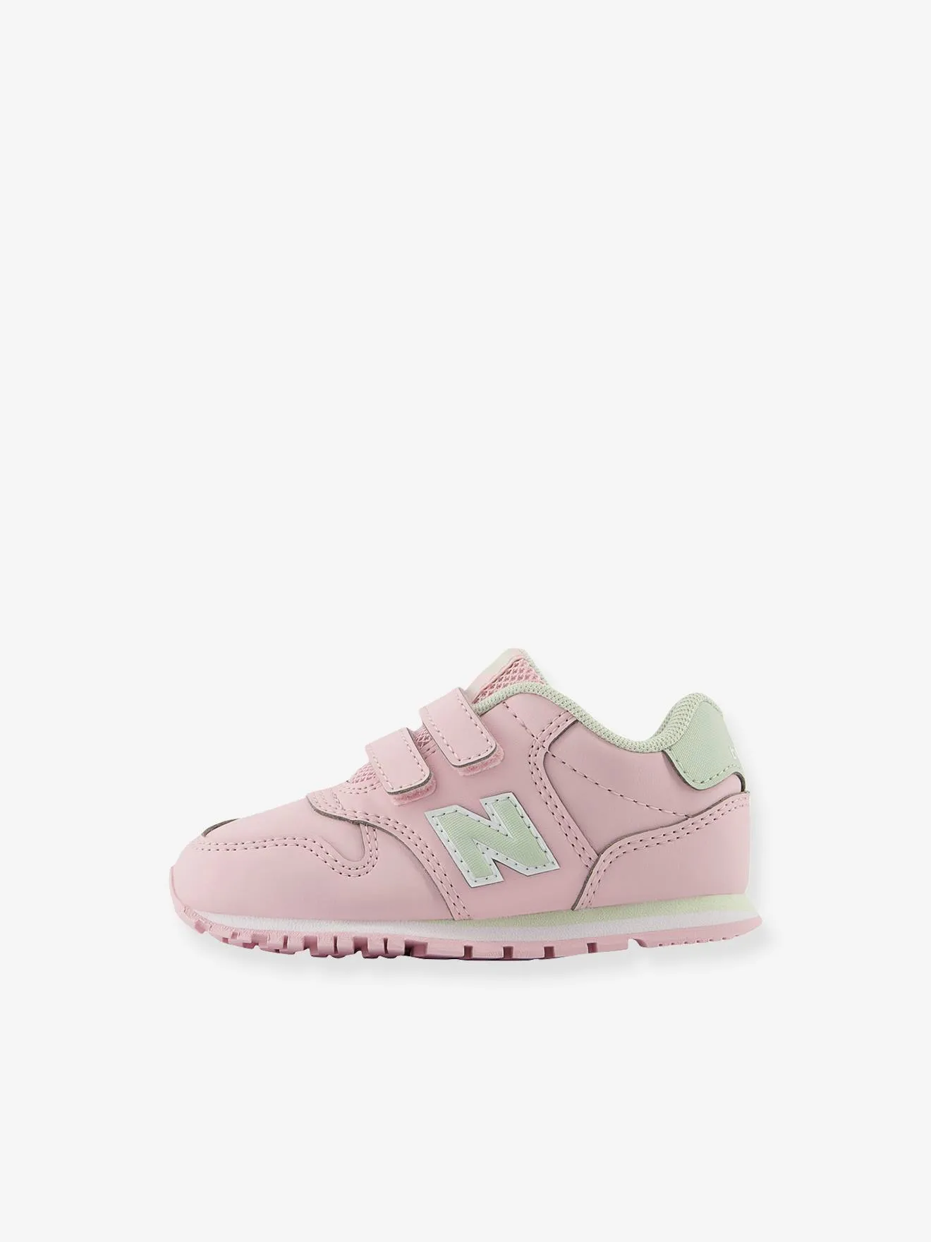 Baskets à scratchs enfant IV500CMN NEW BALANCE® rose clair uni avec decor - New Balance