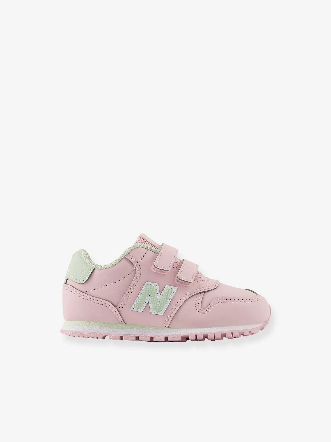 Baskets à scratchs enfant IV500CMN NEW BALANCE® rose clair uni avec decor - New Balance