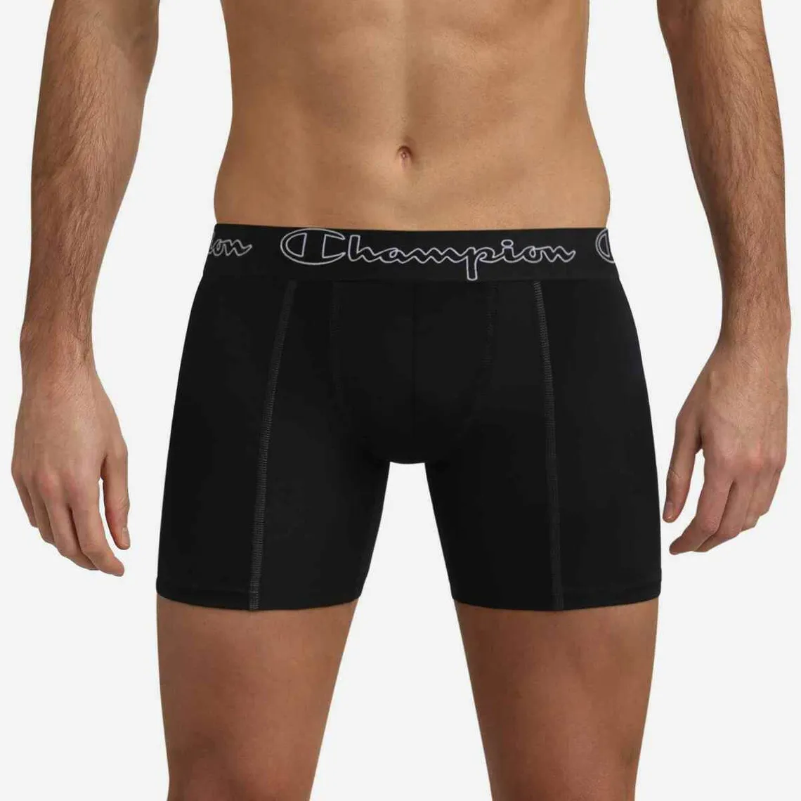 Boxer long - Noir Champion Underwear Champion Underwear - Boxer & Shorty Homme sur MenCorner