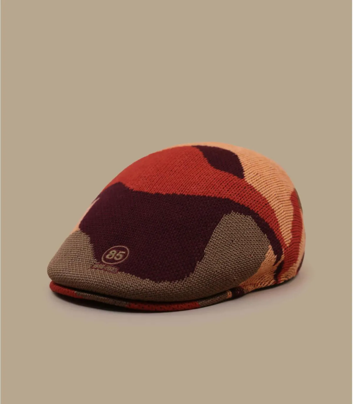 béret casquette rouge - 507 Joyful Collage cranberry mix Kangol : Headict