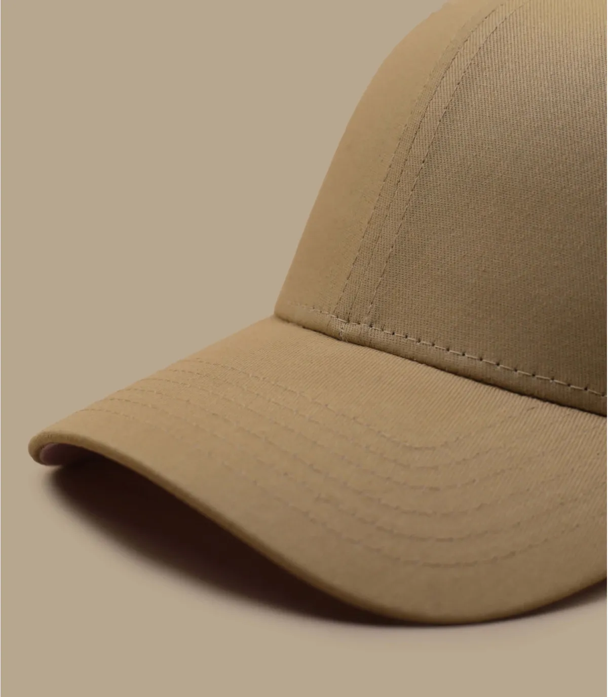 casquette baseball beige rose - Curve Blank beige pink : Headict