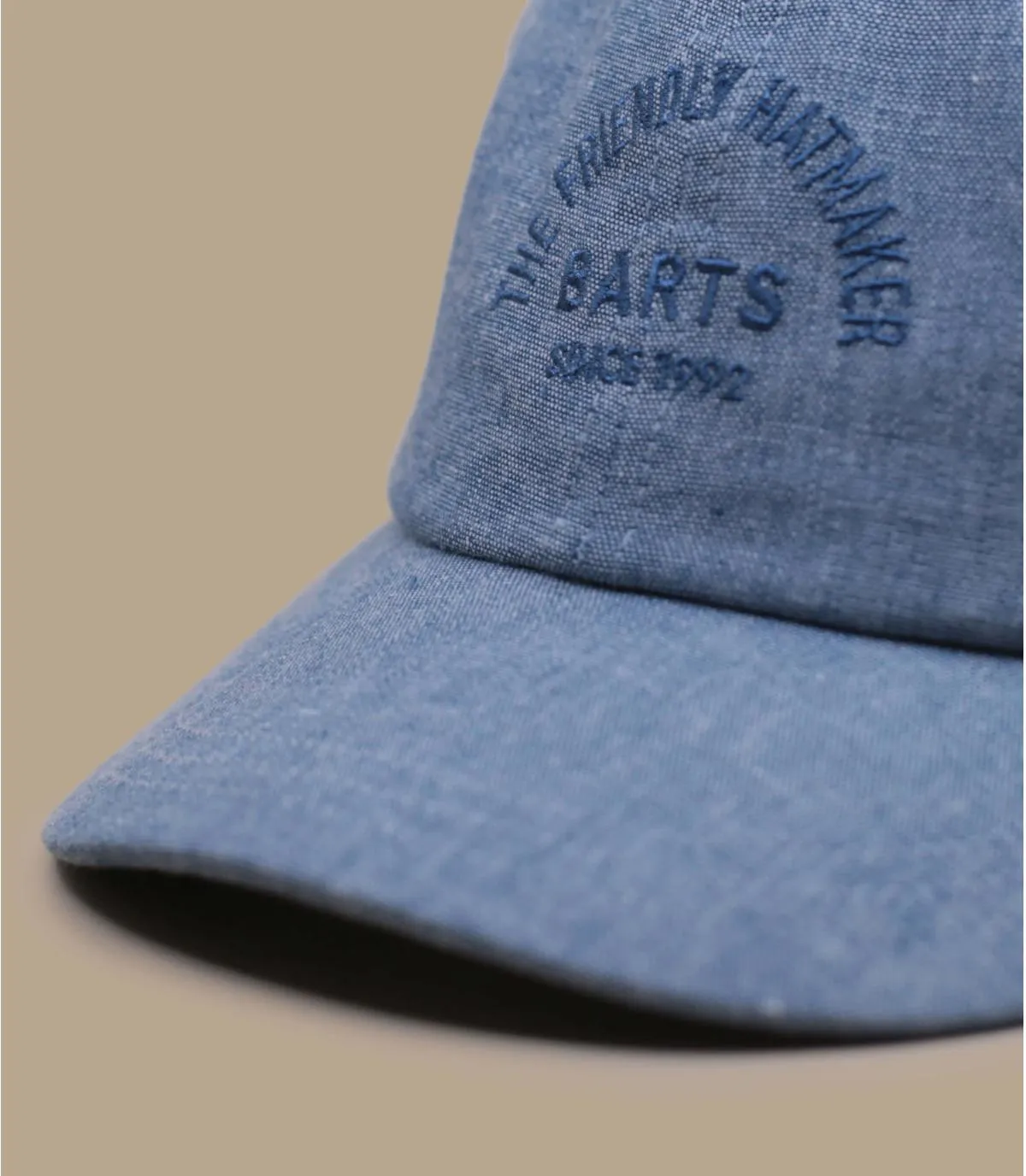 casquette baseball bleu marine lin - Vinca navy Barts : Headict