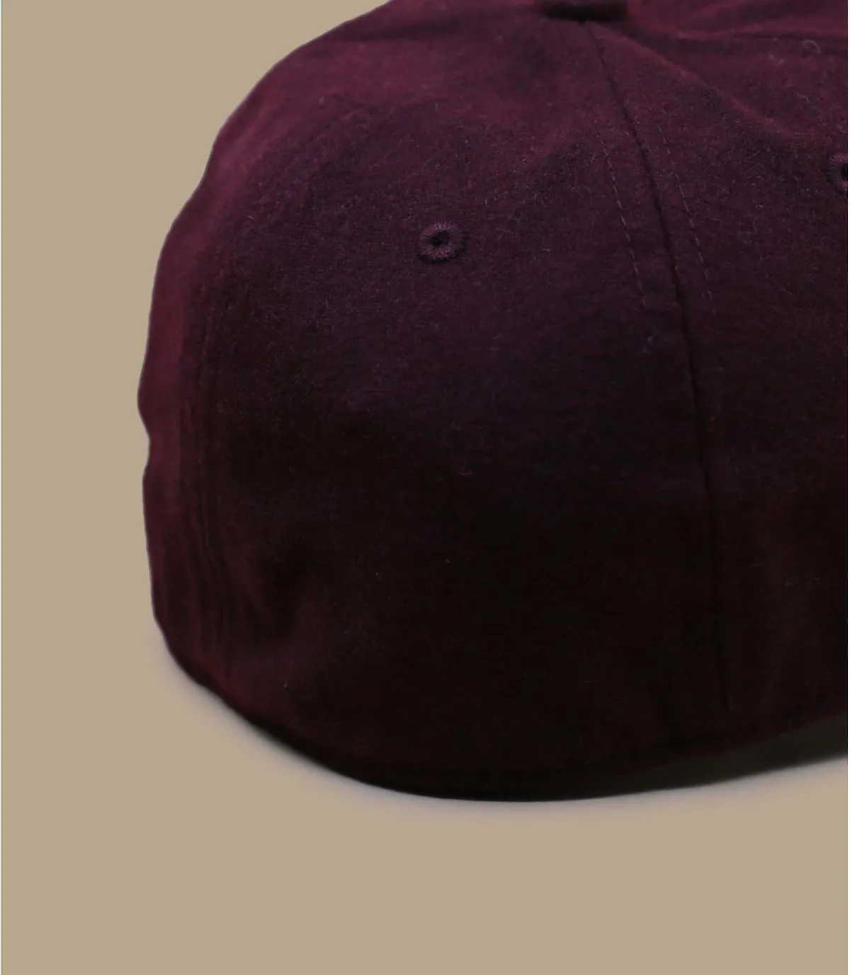 casquette baseball bordeaux - Big B Stretch mahogany Brixton : Headict