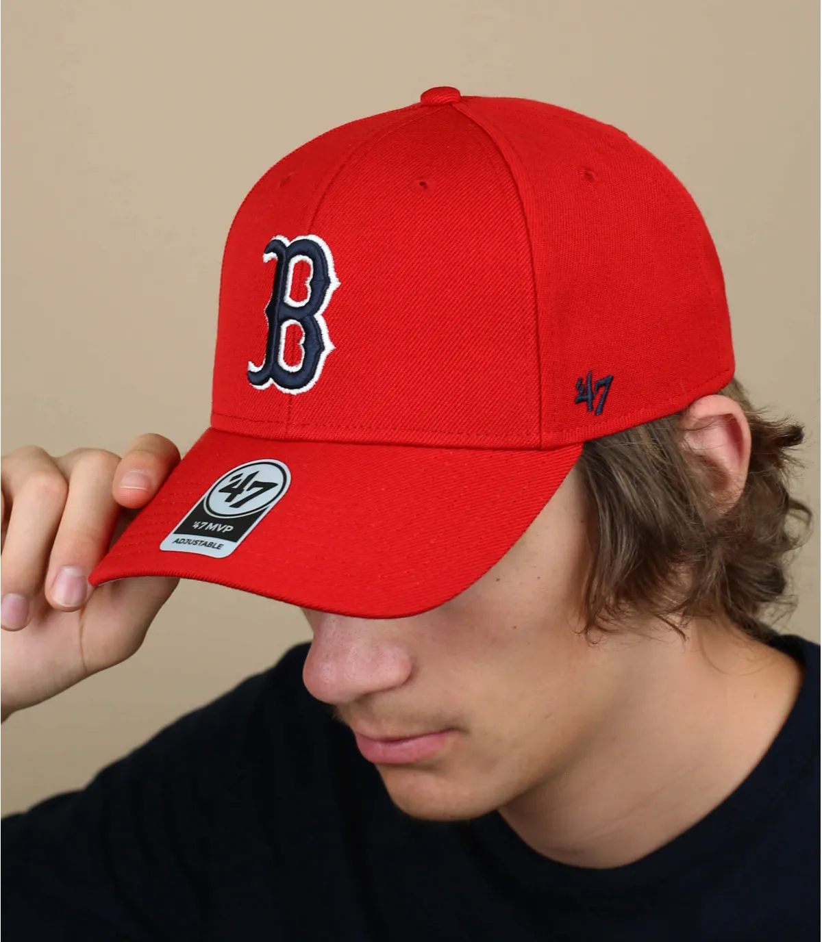 casquette baseball Boston - MVP Boston red 47 Brand : Headict