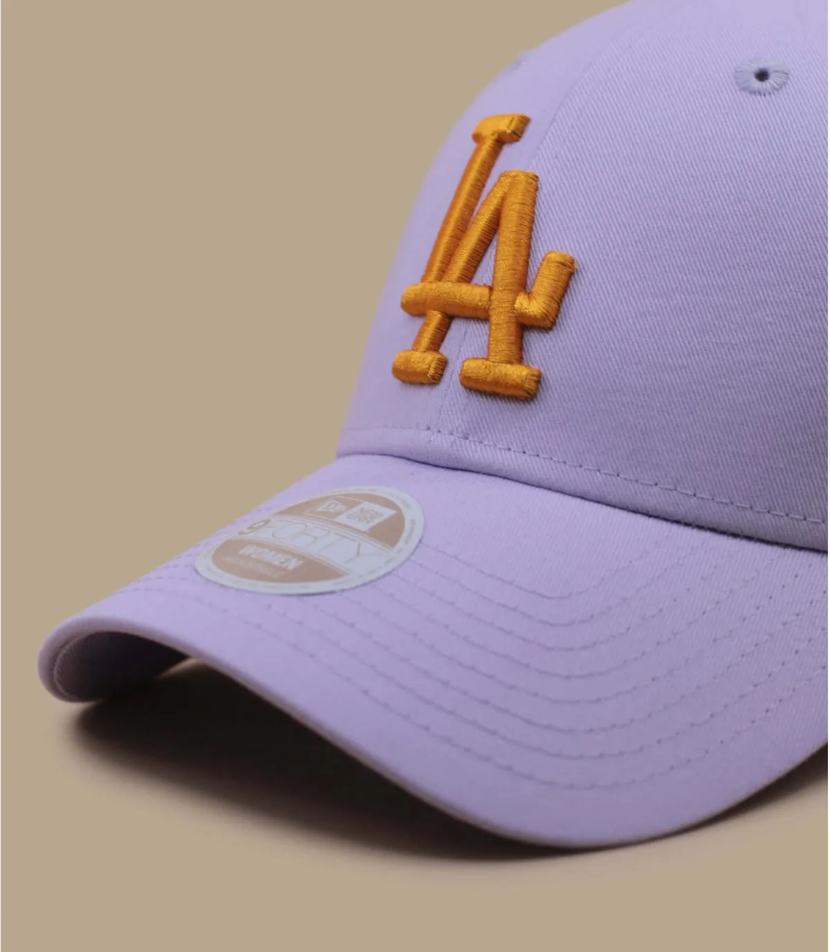 Casquette baseball femme LA violet pastel orange - Casquette  Femme League Ess 9Forty  Los Angeles Dodgers New Era : Headict