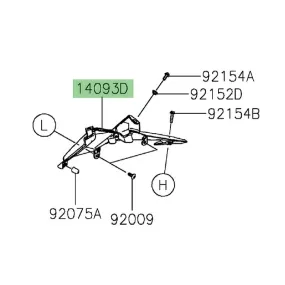 Casquette de compteur droite Kawasaki Versys 650 (2022-2024) | Moto Shop 35