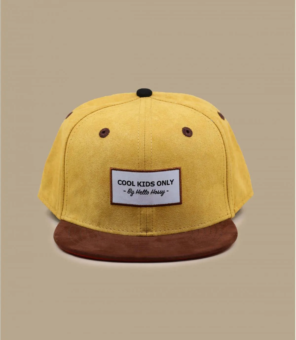 casquette enfant jaune - Suede mustard Hello Hossy : Headict