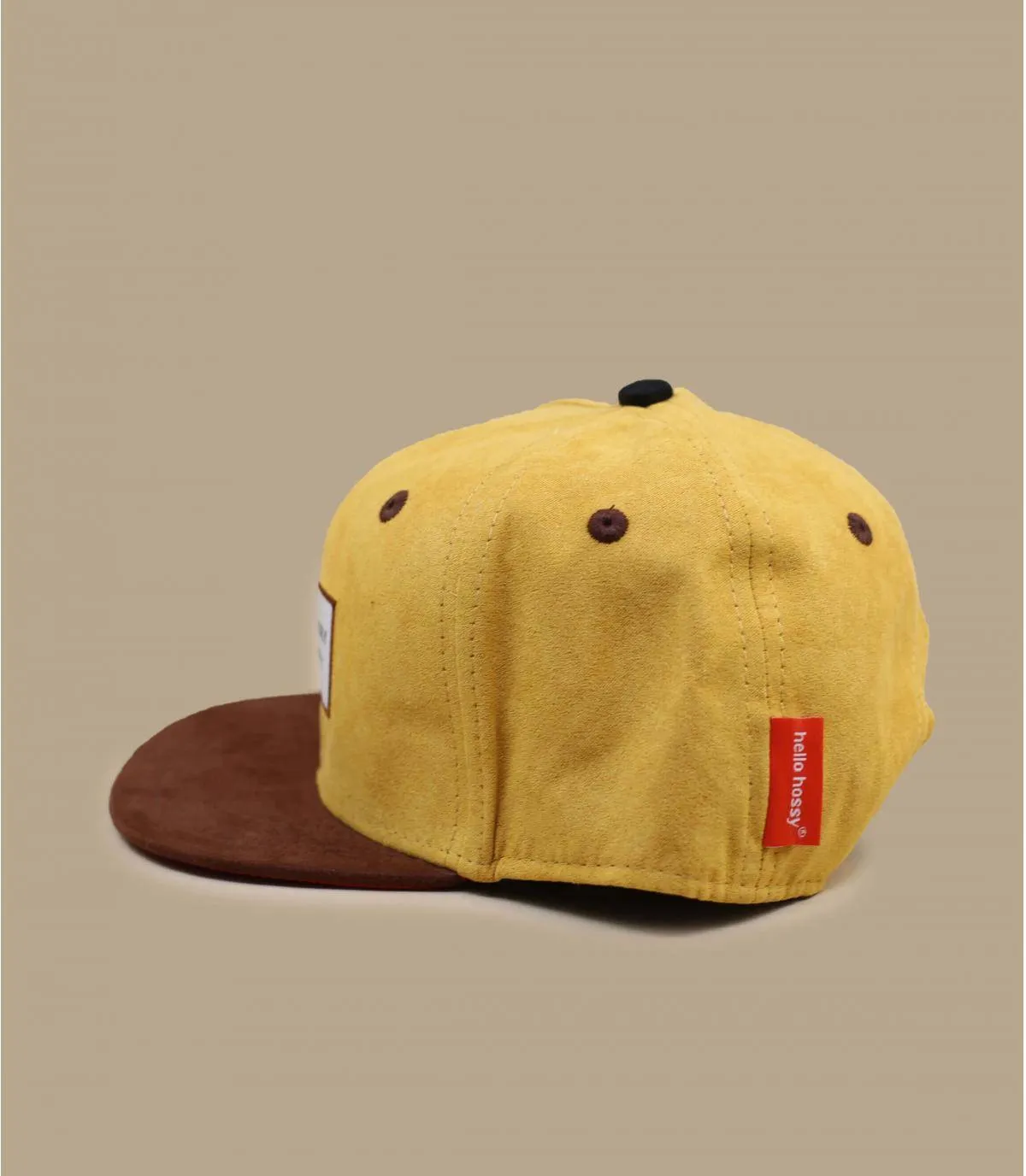 casquette enfant jaune - Suede mustard Hello Hossy : Headict