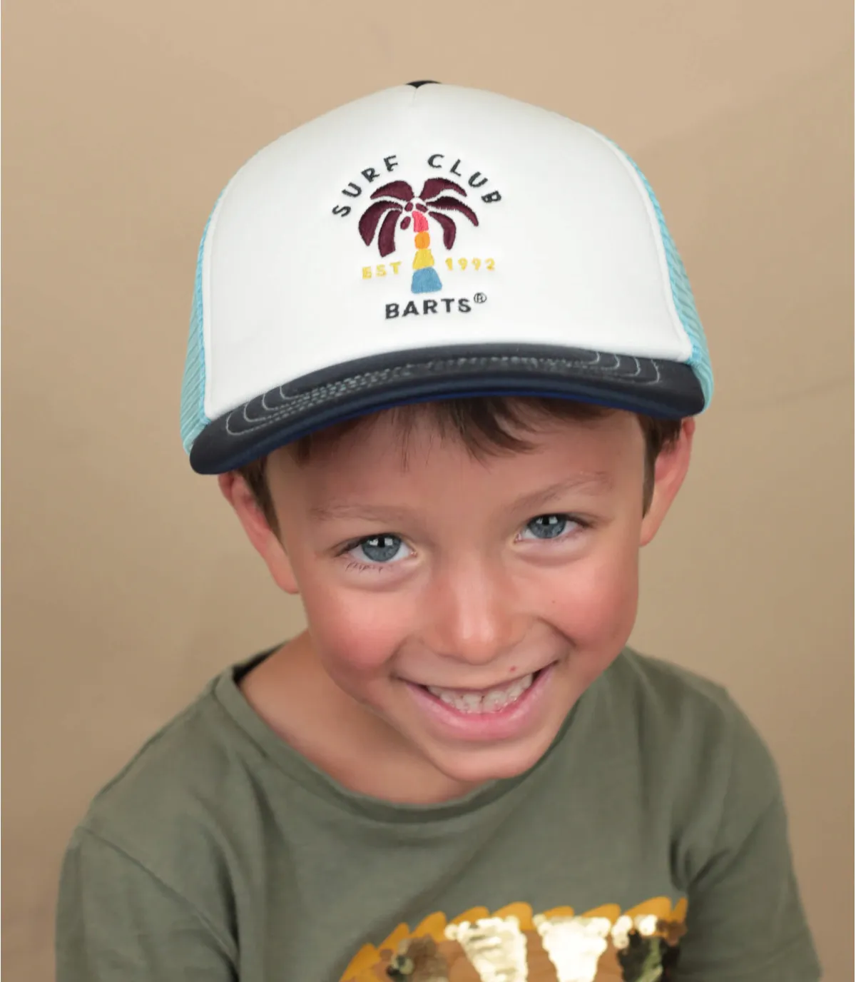 Casquette enfant trucker bleue - Surfie Kid blue Barts : Headict