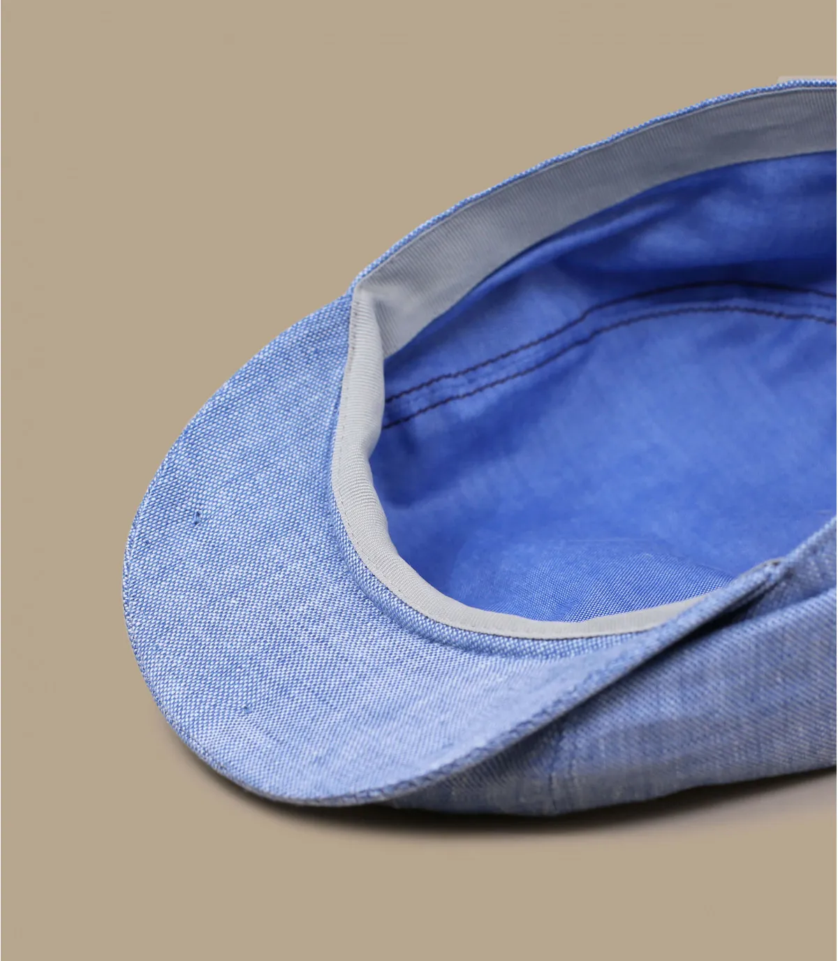 casquette hatteras lin bleu - Hatteras Linen light blue Stetson : Headict