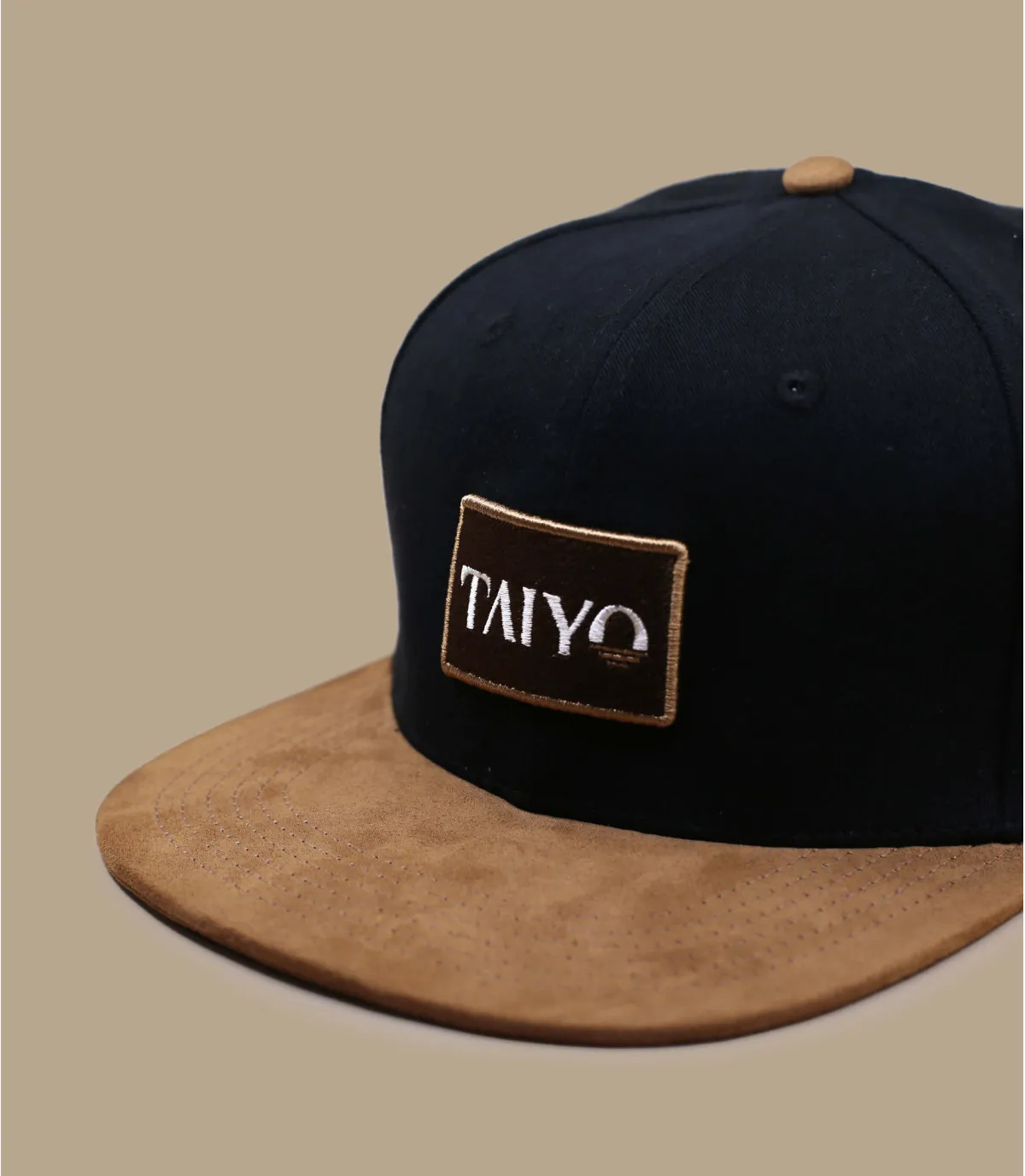 casquette snapback noir eco - Badge Logo Snapback black Taiyo : Headict