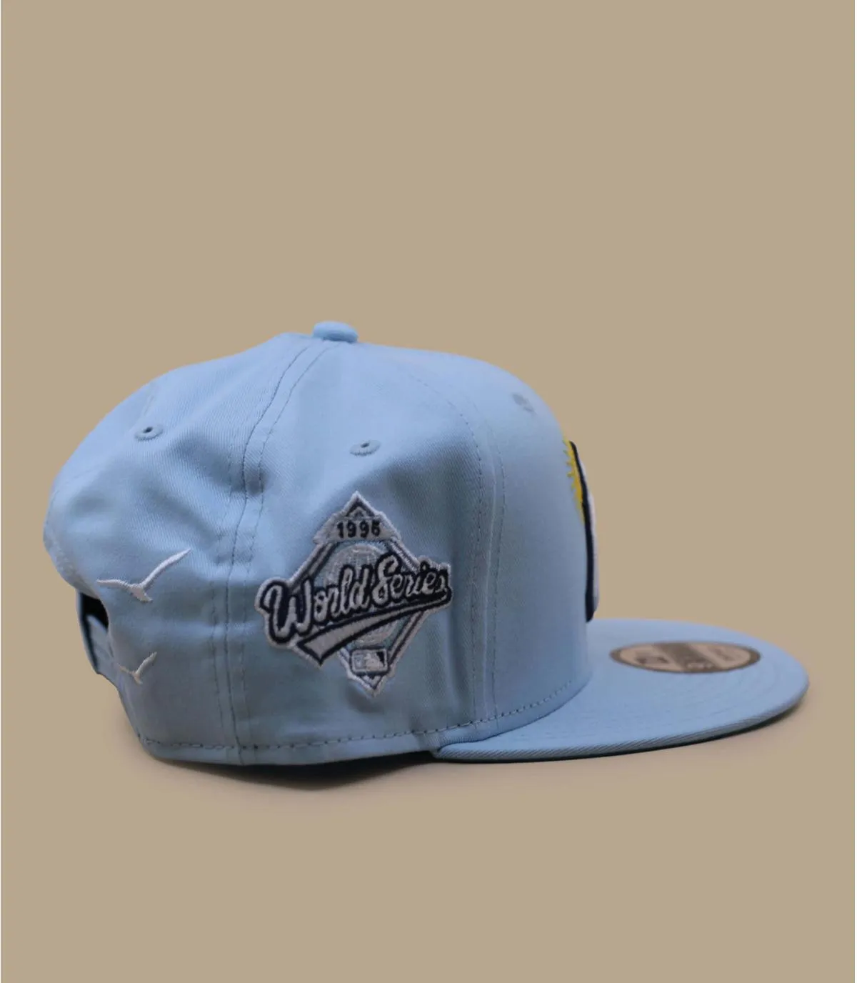 Casquette snapback NY bleue statue de la liberté - Casquette MLB Summer Icon 9Fifty NY glacier blue New Era : Headict