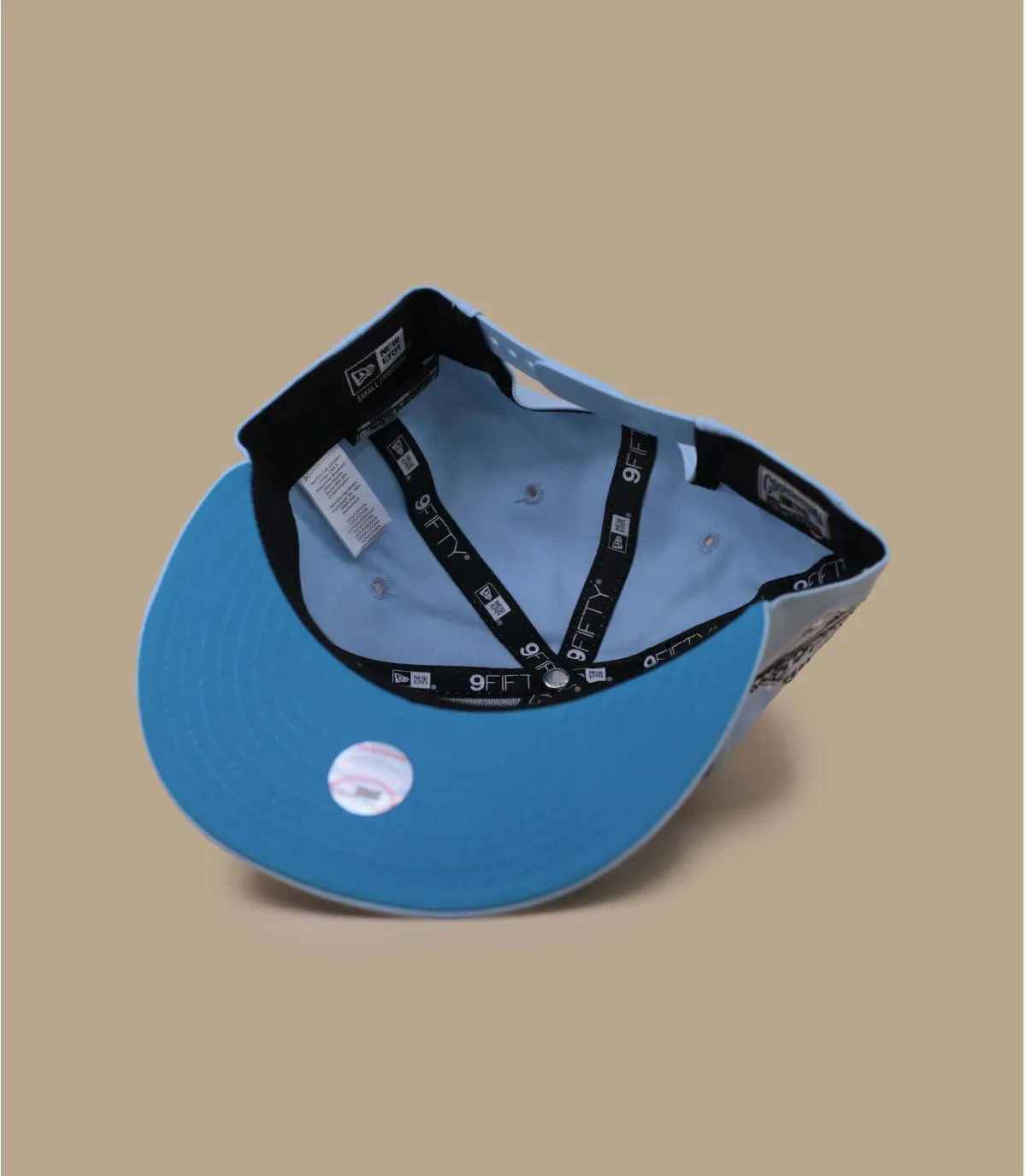 Casquette snapback NY bleue statue de la liberté - Casquette MLB Summer Icon 9Fifty NY glacier blue New Era : Headict