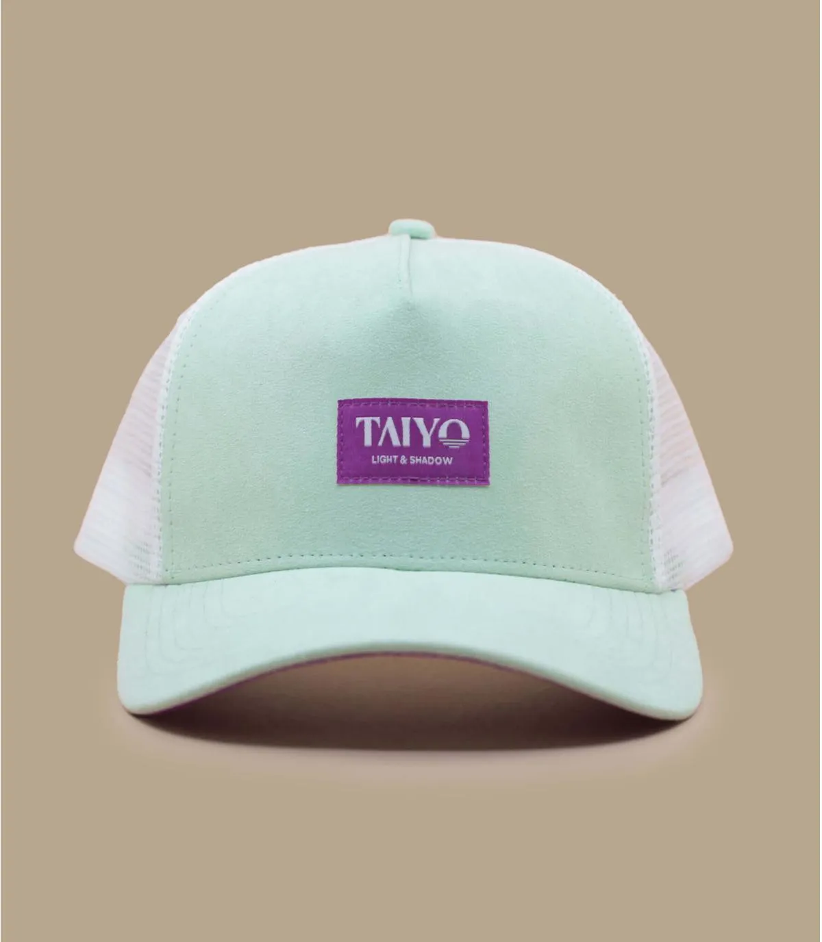 casquette suede eco responsable - Suede Trucker mint Taiyo : Headict