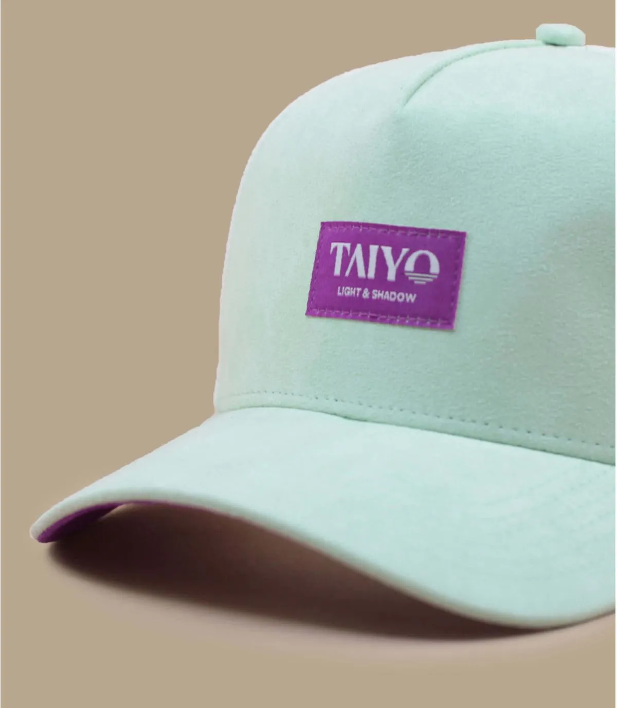 casquette suede eco responsable - Suede Trucker mint Taiyo : Headict