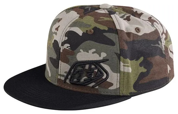 Casquette Troy Lee Designs 9Fifty Slice Camo Army Vert/Noir