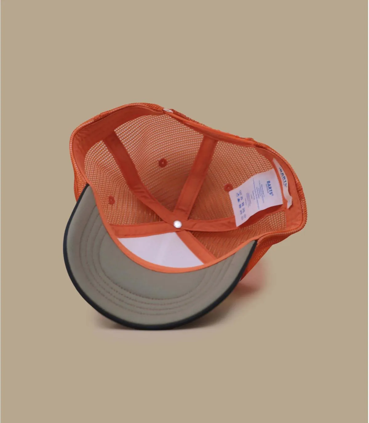 Casquette trucker enfant bleu marine orange - Surfie Kid Cap orange Barts : Headict