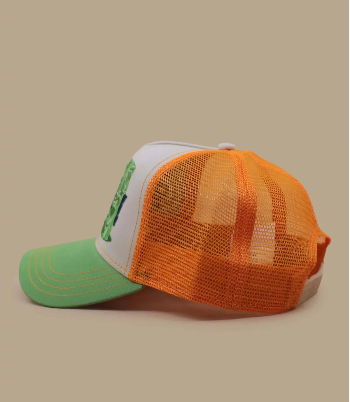  - Casquette Trucker Tiki Lounge lime orange Stetson : Headict