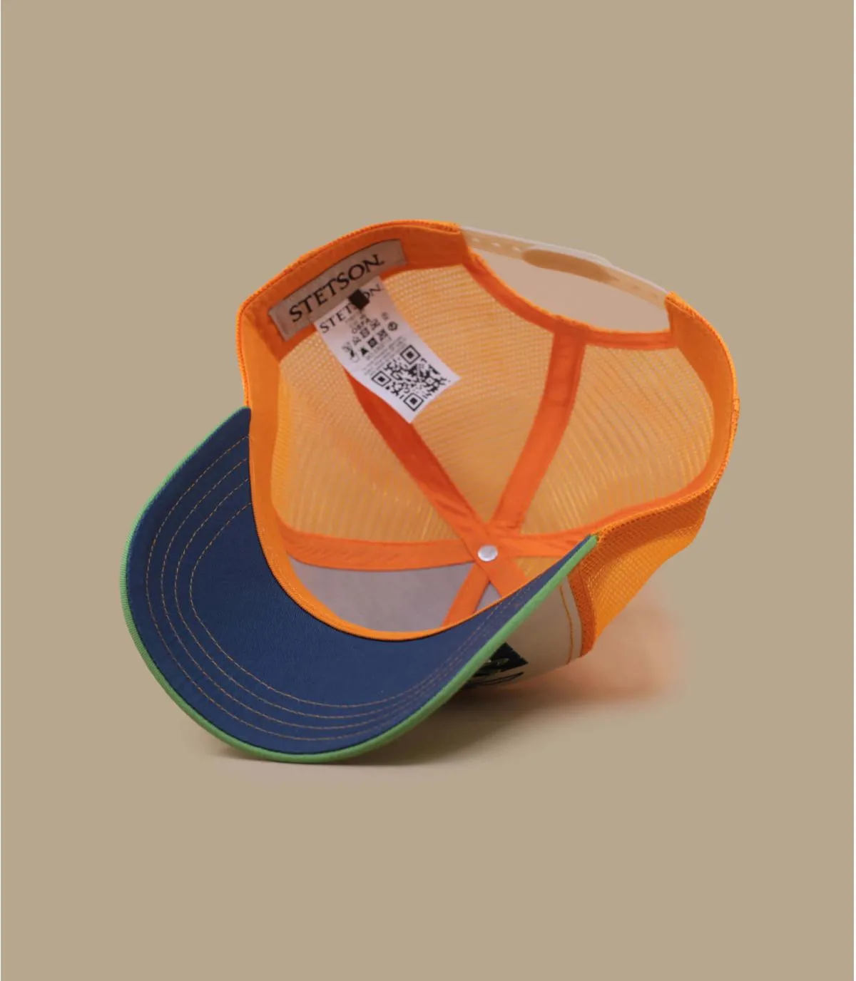  - Casquette Trucker Tiki Lounge lime orange Stetson : Headict