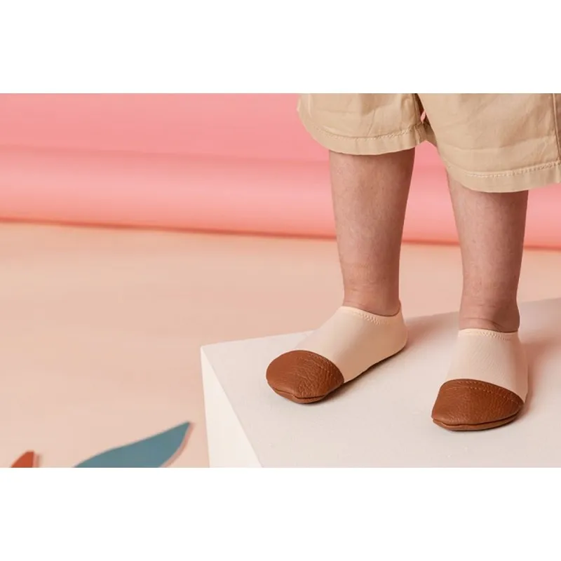 Chaussons souples - Les petites nectarines - LES PAS PETITS - Perlin Paon Paon