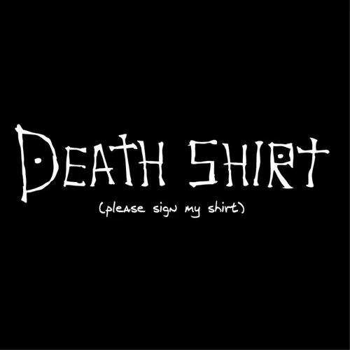 Death shirt - t-shirt en coton bio - parodie death note