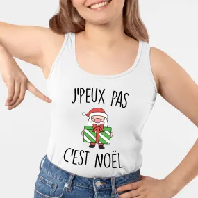 Débardeur Femme J'peux pas c'est Noël