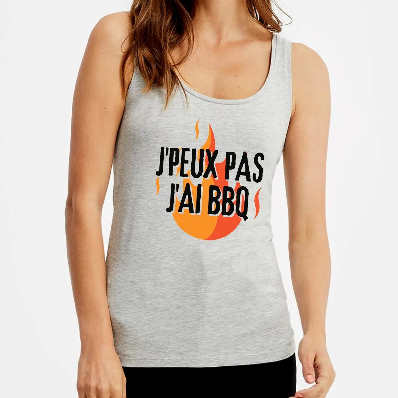 Débardeur Femme J'peux pas j'ai barbecue