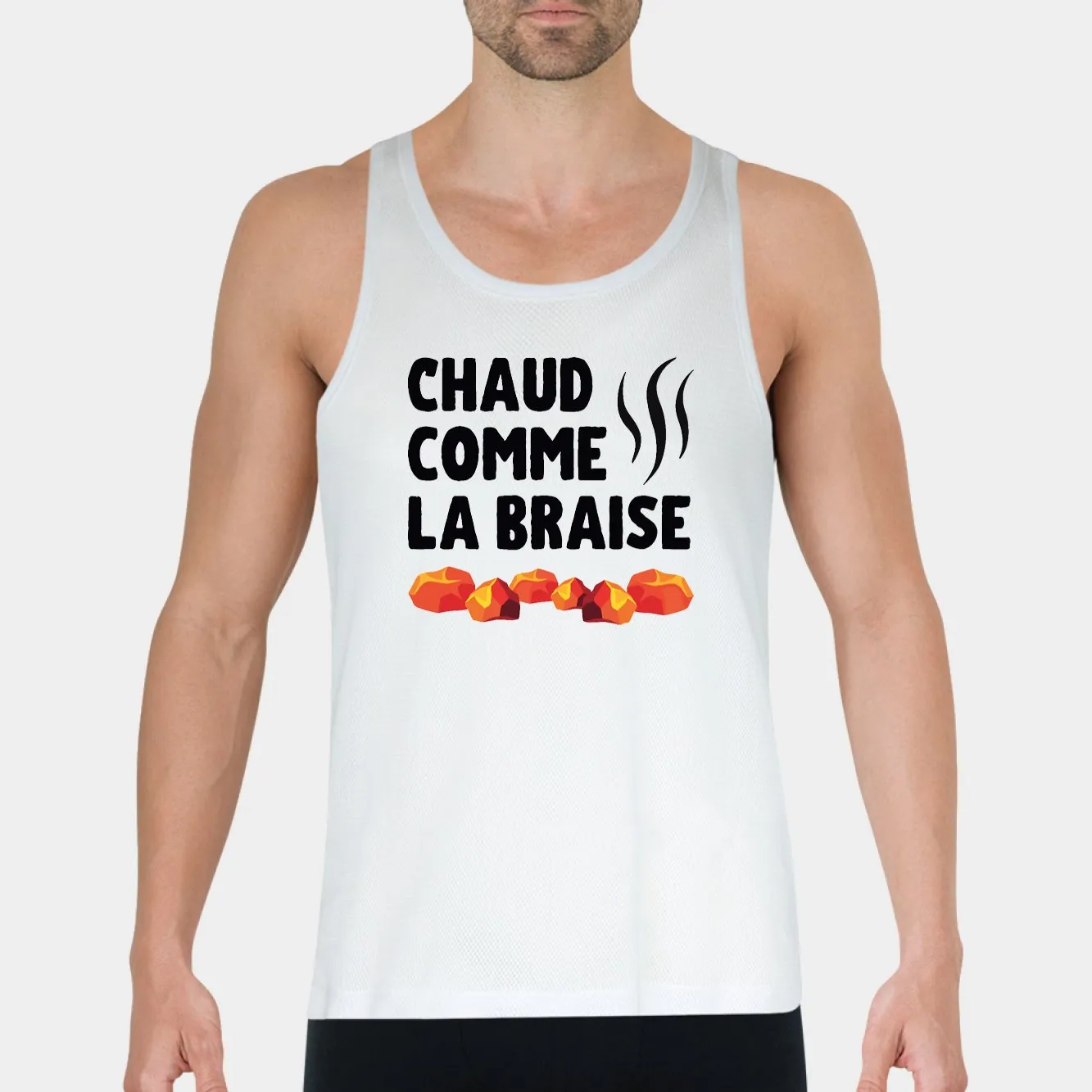 Débardeur Homme Chaud comme la braise