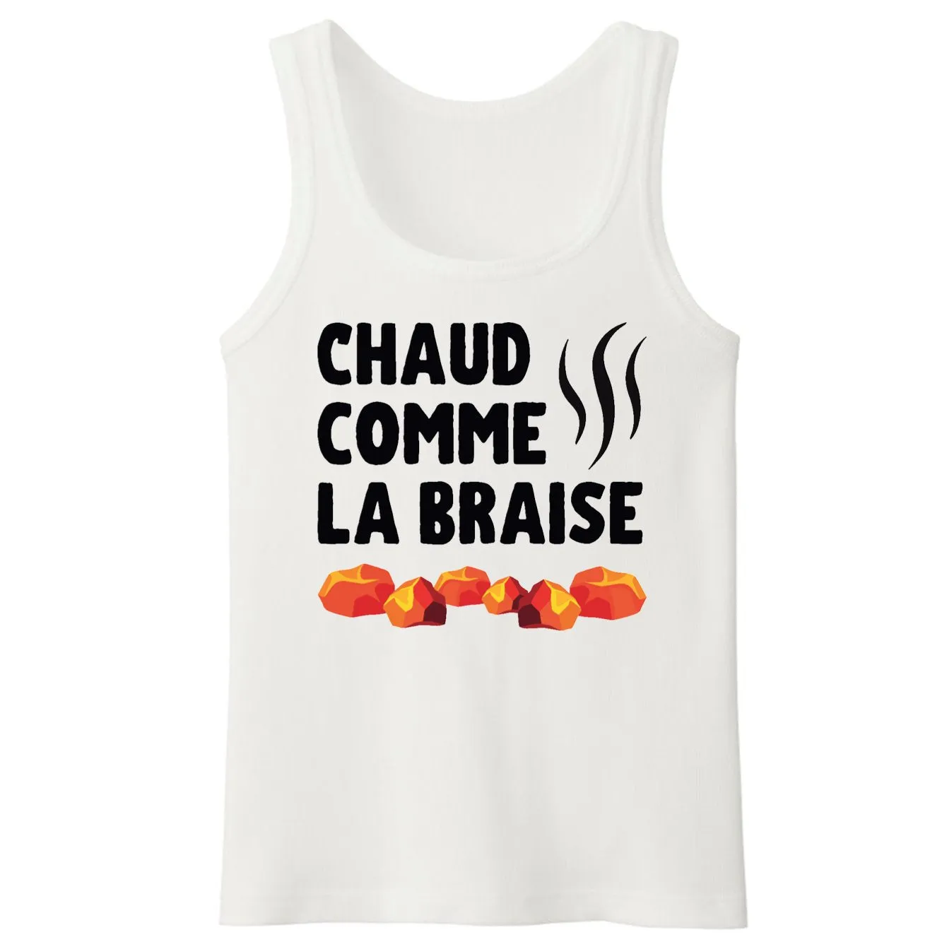 Débardeur Homme Chaud comme la braise