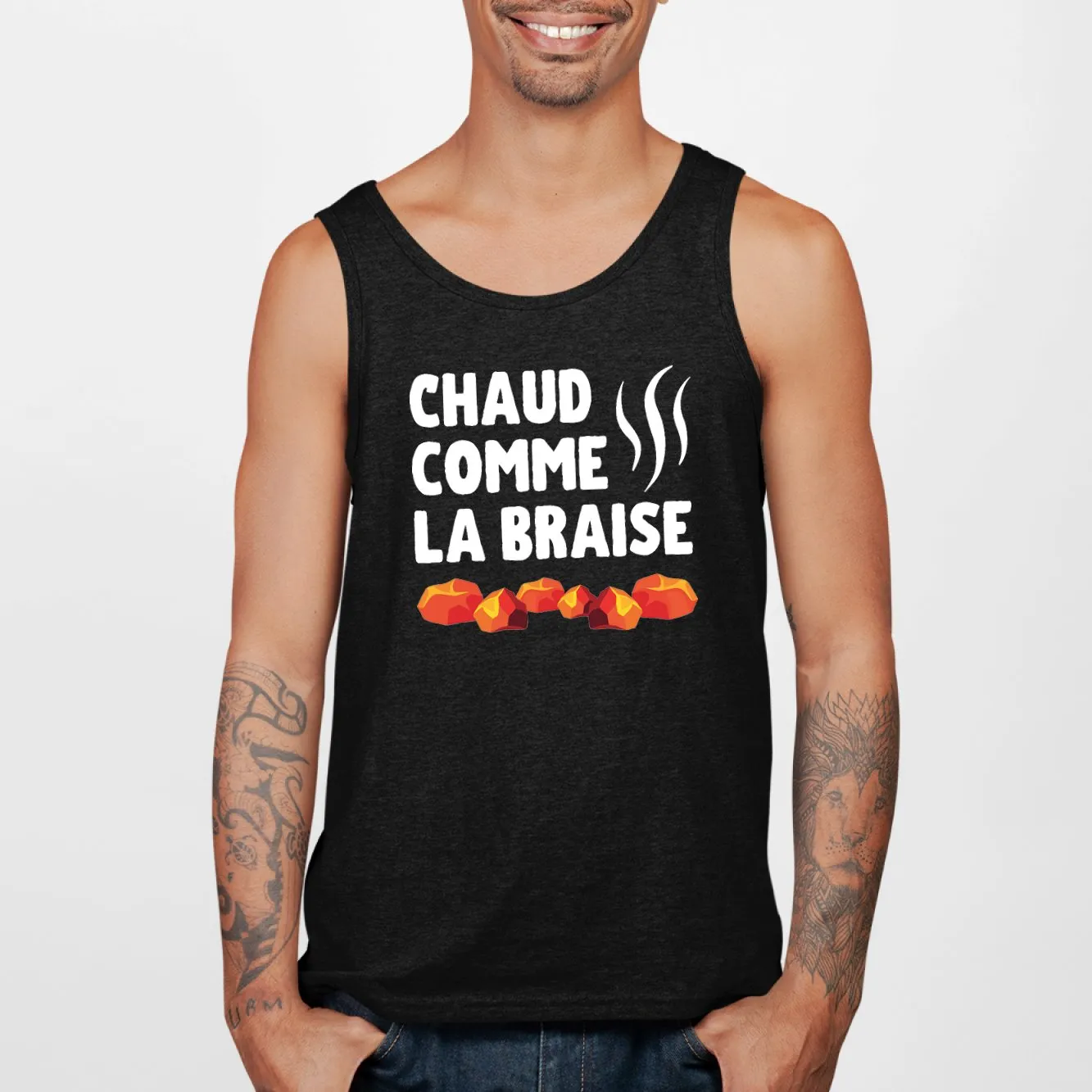 Débardeur Homme Chaud comme la braise