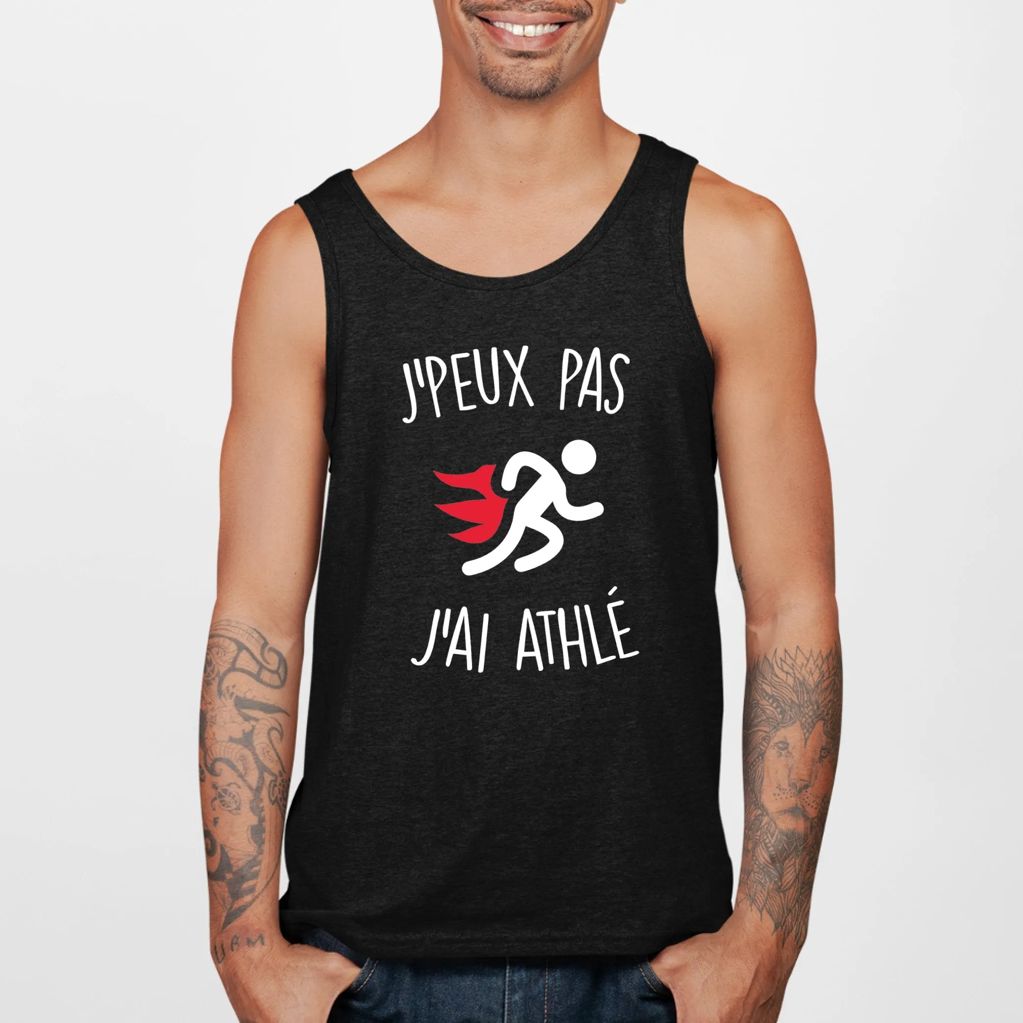 Débardeur Homme J'peux pas j'ai athlé